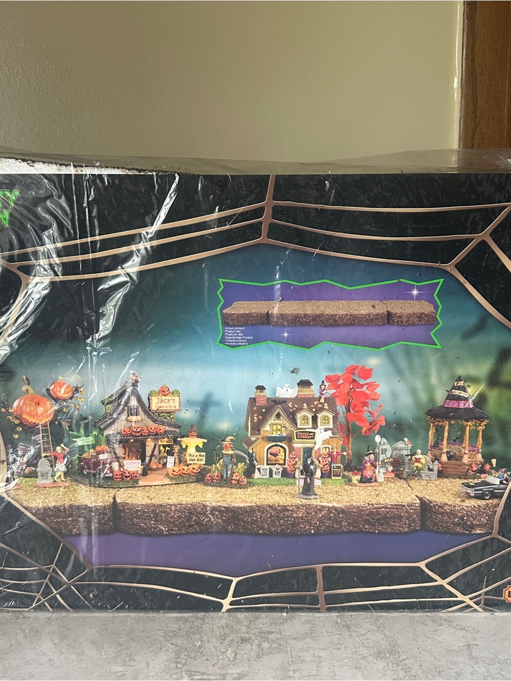 Lemax Spooky Town Platforms Landscape New Foam Base Mossy Display Set Of 3